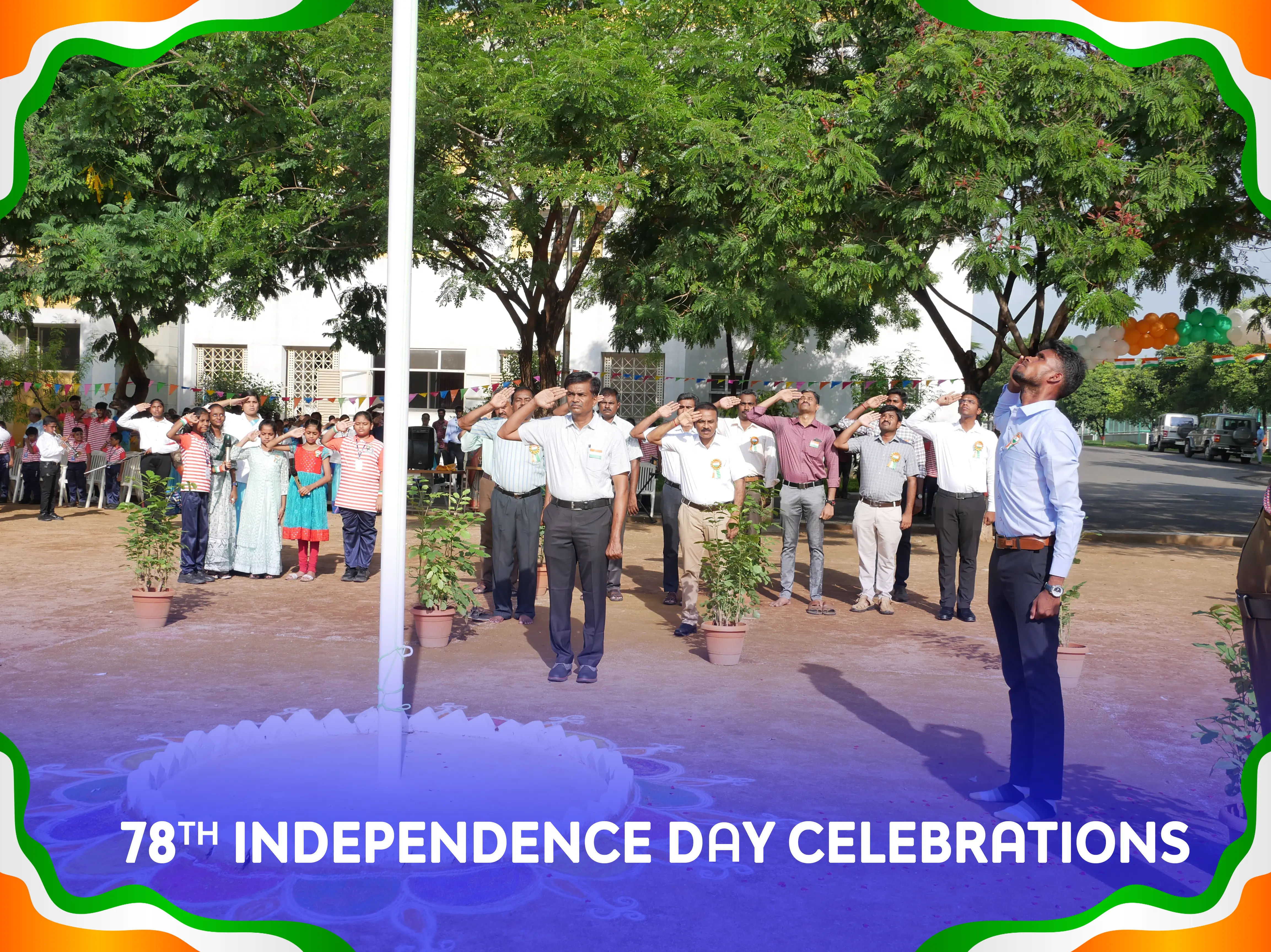 Independence Day Celebrations at baps school Sathyamangalam