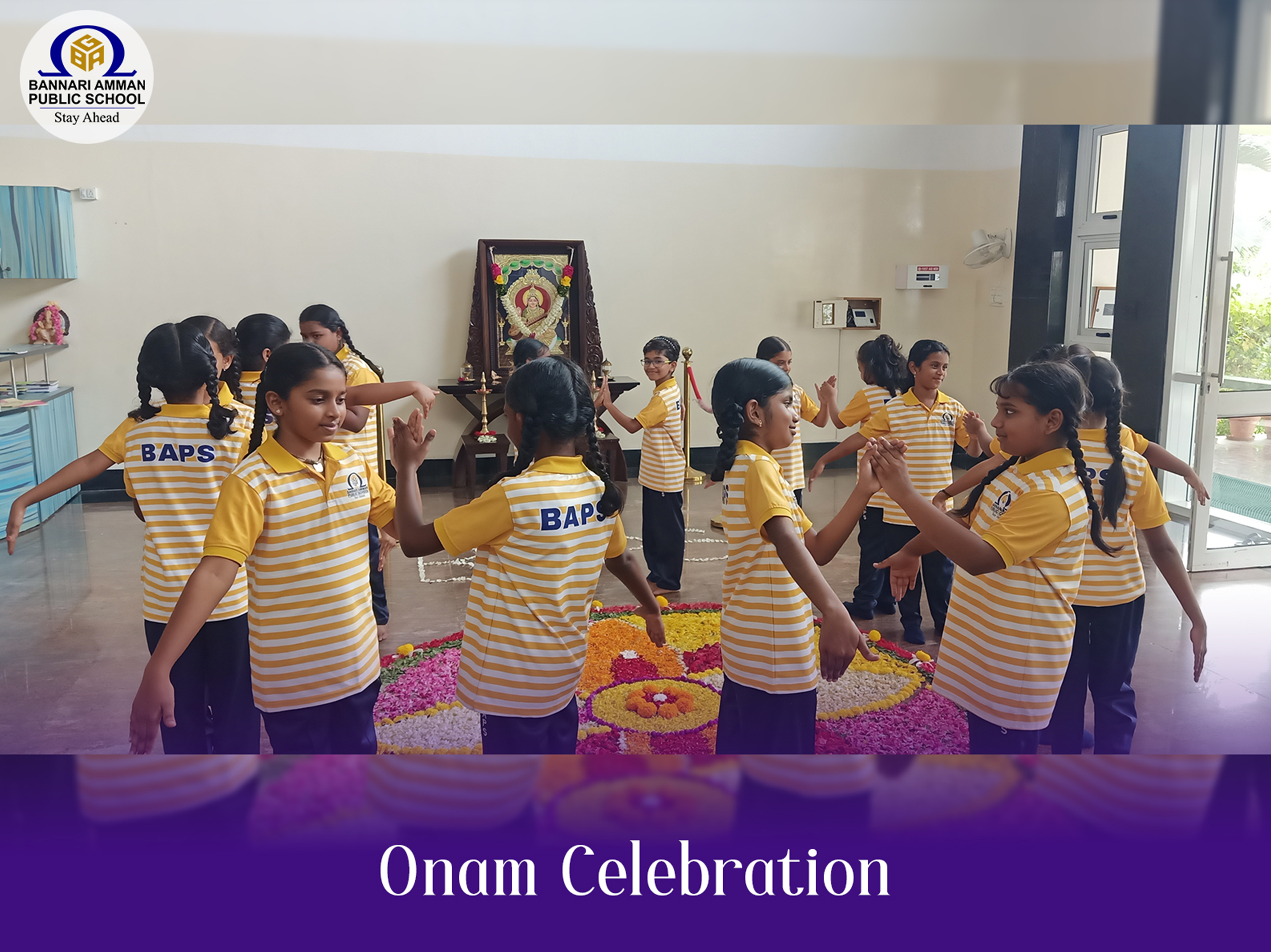 Onam Celebrations at Bannari Amman school Sathyamangalam