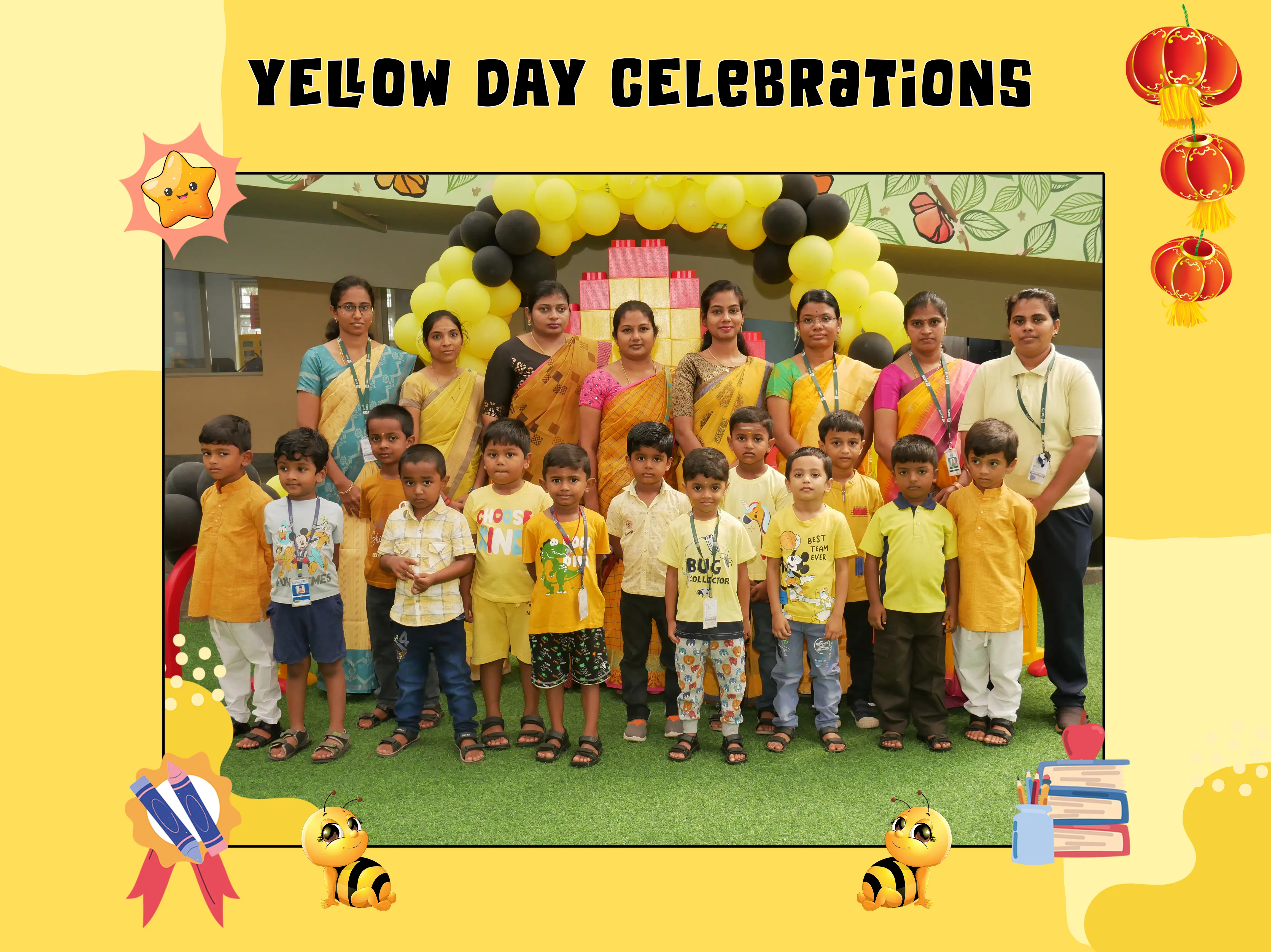 Kindergartens Yellow Day Celebrations at Bannari Amman Public School